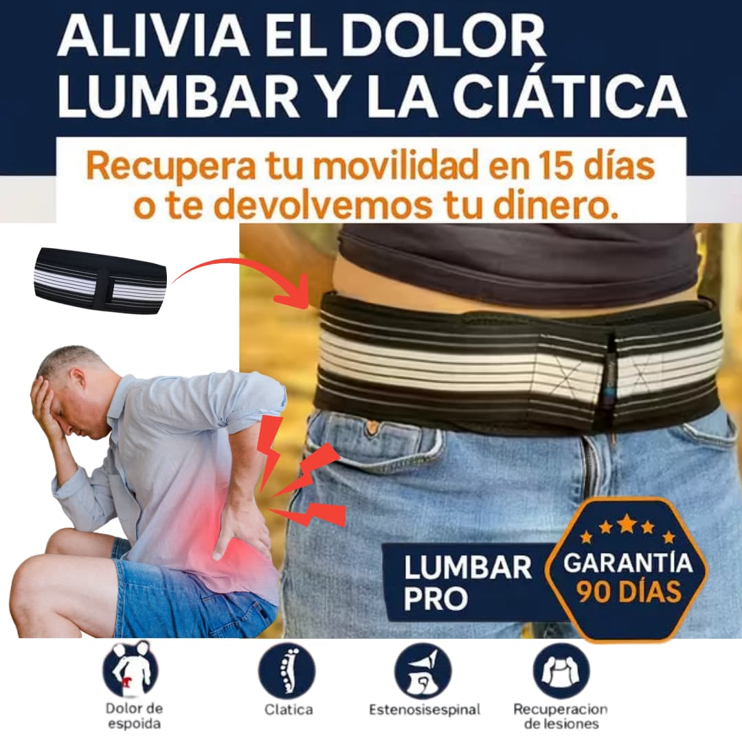 LumbarPro™ – Alivio real para tu espalda baja, ¡muévete sin dolor!