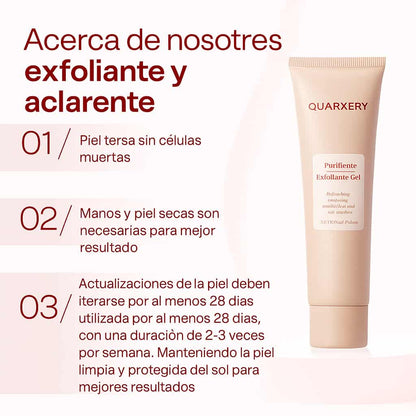 QUARXERY™  Gel Exfoliante – Promo 2 x 1 para una Piel Suave, Luminosa y uniforme.