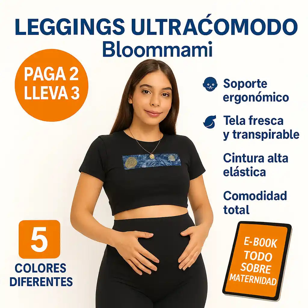 BLOOM-MAMI ®️  leggings Ultracómodos para las futuras mamás