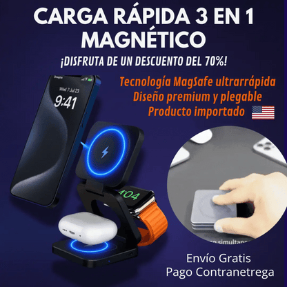 Hook™ Cargador MagSafe 3 en 1 Original 🇺🇸