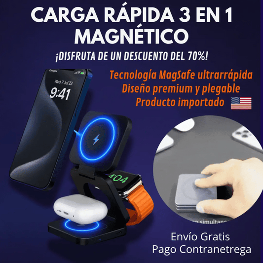 Hook™ Cargador MagSafe 3 en 1 Original 🇺🇸