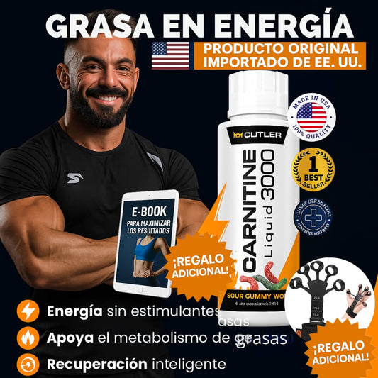 Carnitine 3000 ™ Original 🇺🇸 + ejercitador de manos+ebook🎁