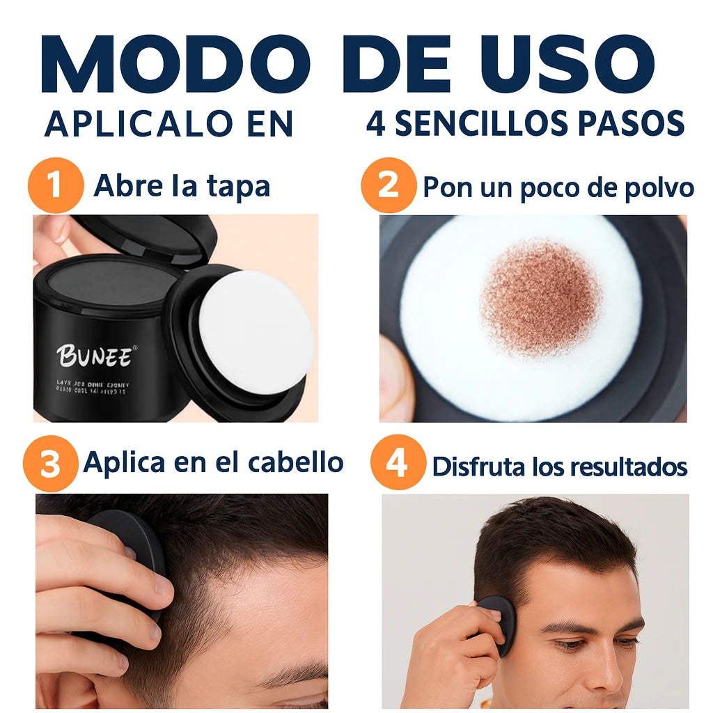 BUNEE™️Base capilar - Cubre zonas despobladas y canas al instante.