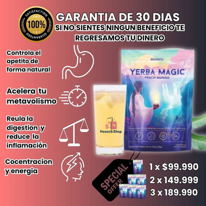 Yerba Magic®: Energía Natural, Enfoque Mental y Bienestar Digestivo en un Solo Té - HOUSE SHOP